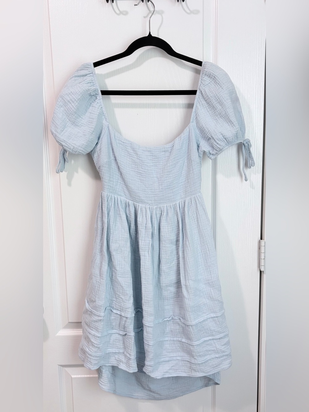 NWOT Hello Molly Babydoll Coquette Tiered Open Back Mini Dress